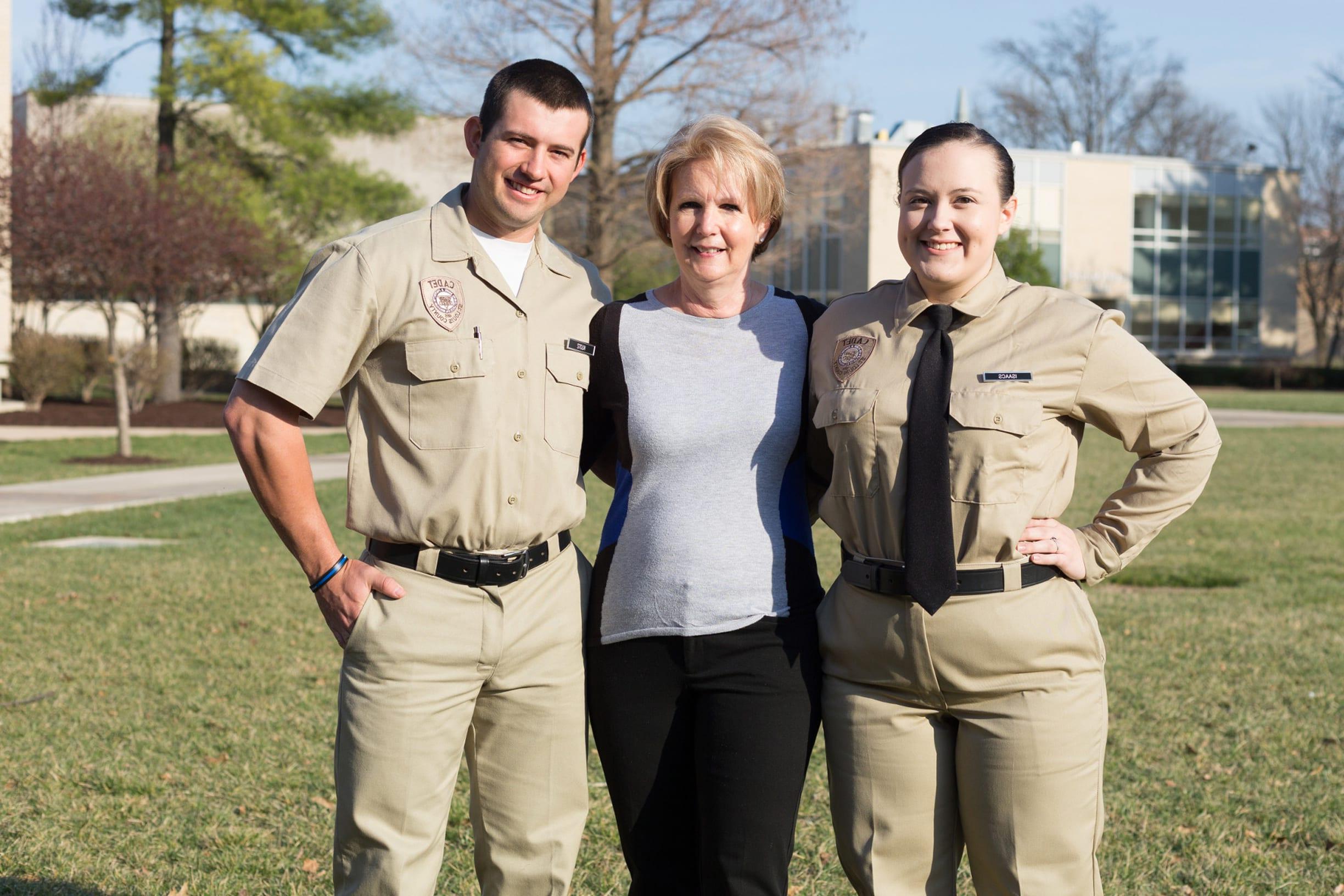 Maryville Police Cadet Interns on Campus